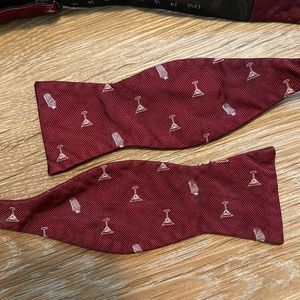Izod maroon Martini bow tie